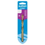 DRILL BIT COBALT 11.5MM JOBBER H/DUTY HSS S/PT CARDED SUTTON