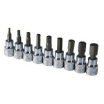 INHEX SOCKET SET 3/8DR METRIC 9 PCE SIDCHROME