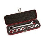 SPANNER SET DOUBLE END RATCHETING 11-IN-1 ADAPTOR SIDCHROME