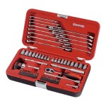 SOCKET & SPANNER SET 1/4DR METRIC AF 56 PCE SIDCHROME