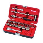 SOCKET SET 1/2DR METRIC AF 24 PCE SIDCHROME