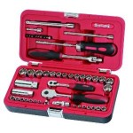 SOCKET SET 1/4 & 3/8DR METRIC AF 56 PCE SIDCHROME