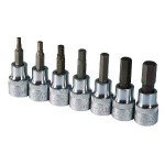 INHEX SOCKET SET 3/8DR AF 7 PCE SIDCHROME