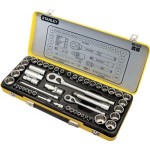 SOCKET SET 1/4 & 1/2DR METRIC AF 50 PCE STANLEY