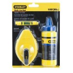 CHALK LINE REEL 30M/100FT WITH BLUE CHALK & PLASTIC LINE LEVEL