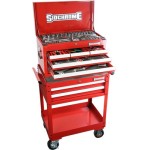 TOOL KIT 147 PIECE METRIC / AF 2 DRAWER TROLLEY & 6 DRAWER CHEST SIDCHROME
