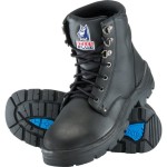 BOOT ARGYLE SZ 11 STEEL TOE NITRILE SOLE LACE UP BLACK 322102 STEEL BLUE