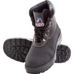 BOOT WARRAGUL SZ 10 STEEL TOE NITRILE SOLE CHEMICAL RESISTANT LACE UP BLACK 322309 STEEL BLUE