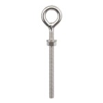 EYE BOLT WITH NUT & 2 WASHERS G304 8 X 130MM