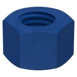 HEAVY HEX NUT XYLAN BLUE GRADE 2H UNC 1.1/8