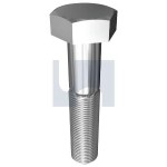BOLT ONLY ZP G8 UNF 9/16 X 5.1/2