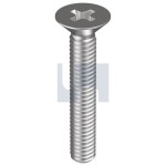 SCREW METAL THREAD G316 CSK HEAD XR M6 X 25