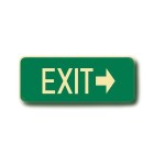 SIGN LUMINOUS EXIT PLUS RIGHT ARROW 440MM X 180MM