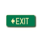 SIGN LUMINOUS EXIT PLUS LEFT ARROW 440MM X 180MM
