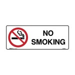 NO SMOKING SIGN METAL 450MM X 180MM