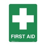 SIGN POLY FIRST AID STATION 300 X 225MM