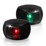 HELLA PORT/STARBOARD SET BLACK CLEAR LENS 2LT 2LT980520901