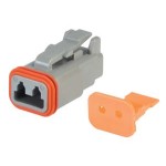 HELLA 2WAY MALE GRAY CONN INCL WEDGETERMI 8KW 9.HM4940