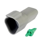 HELLA 3 WAY FEMALE GRAY CONN INC WEDGETERMI 8KW 9.HM4943