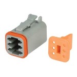 HELLA 6 WAY MALE GRAY CONN INC WEDGETERMIN 8KW 9.HM4946