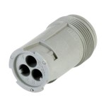 HELLA 3 WAY FEMALE RND GRAY CONNECTOR TERM 8KW
