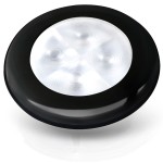 HELLA LED RND 24V WHT BLK RIM BULK 2XT
