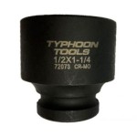 IMPACT SOCKET STD 1/2 DR X 8MM (6PT) TYPHOON