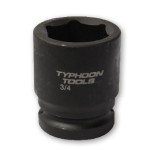 IMPACT SOCKET STD 3/4 DR X 1.1/16 (6PT) TYPHOON