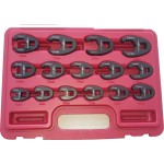 SPANNER SET CROWFOOT 15 PCE 8 - 24MM TYPHOON
