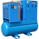 COMPRESSOR SCREW 10HP ROTARY 8 BAR 1000LPM - DRYER TANK ROTARY SCREW