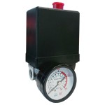 PRESSURE SWITCH 1PH 3WAY C/W GAUGE SAFETY VALVE