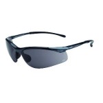 SAFETY GLASSES BOLLE CONTOUR DARK GUN FRAME PLATINUM SMOKE LENS AS/AF