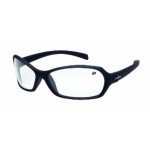 SAFETY GLASSES HURRICANE BLACK FRAME CLEAR LENS AS/AF BOLLE