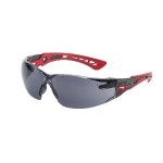 SAFETY GLASSES BOLLE RUSH+ PLATINUM SMOKE LENS AS/AF