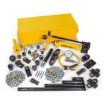 ENERPAC HYDRAULIC CYLINDER & HAND PUMP SET 5T 35 ATTACHMENTS MS210