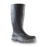 GUMBOOT JOBMASTER 3 STEEL TOE CAP & MIDSOLE PVC 400MM GREY/GREY SOLE SZ 8 BATA