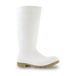 GUMBOOT JOBMASTER 2 STEEL TOE PVC EH 400MMH WHITE/GRISTLE SZ 12 BATA