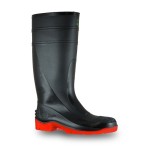 GUMBOOT UTILITY STEEL TOE PVC EH 400MMH BLACK/RED SZ 5 BATA