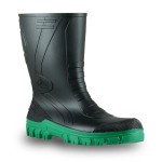 GUMBOOT JOBMASTER 3 NON-SAFETY PVC EH 400MMH BLACK/GREEN SZ 7 BATA