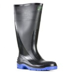 GUMBOOT UTILITY STEEL TOE & MIDSOLE PVC EH 400MMH BLACK/BLUE SZ 12 BATA