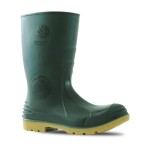 GUMBOOT JOBMASTER 2 NON-SAFETY PVC EH 400MMH GREEN/GRISTLE SZ 13 BATA