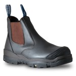 BOOT TREKKER ULTRA STEEL TOE HRO SOLE EH SCUFF CAP PULL ON CLARET SZ 10 BATA