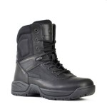 BOOT NON-SAFETY EMERGENCY SERVICES BLACK FULL GRAIN ZIP/LACE SENTINEL SZ 12 BATA