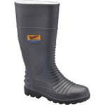 SAFETY GUMBOOTS GREY STEEL TOE PENETRATION RESISTANT SOLE SLIP RESISTANT STYLE 024 SZ 10 BLUNDSTONE