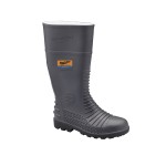 SAFETY GUMBOOTS GREY STEEL TOE PENETRATION RESISTANT SOLE SLIP RESISTANT STYLE 024 SZ 9 BLUNDSTONE