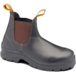 SAFETY BOOTS BROWN WAXY LEATHER PULL ON STEEL TOE TPU OUTSOLE STYLE 311 SZ 9 BLUNDSTONE