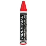 LEVIATHAN INDUSTRIAL CRAYONS FLUORO RED BOX 12 12345622 DYMARK