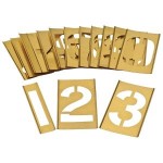 INTERLOCKING STENCIL 125MM NUMBERS 0-9 SET 13701125 DYMARK