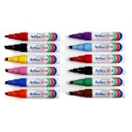 ARTLINE 30 PERMANENT MARKER ASSORTED COLOURS 5MM CHISEL NIB BOX 12