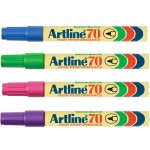 ARTLINE 70 PERMANENT MARKER BRIGHTS ASSTD 1.5MM BULLET NIB BOX 12